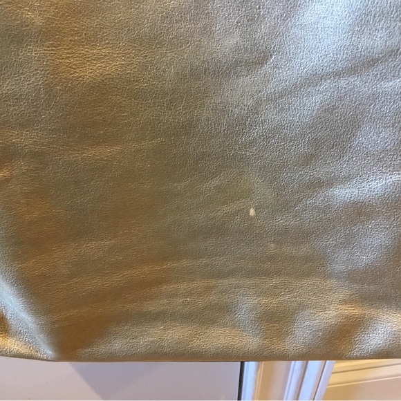 Coach Laura Signature Embossed Metallic Gold Shoulder Tote - Picture 4 of 9